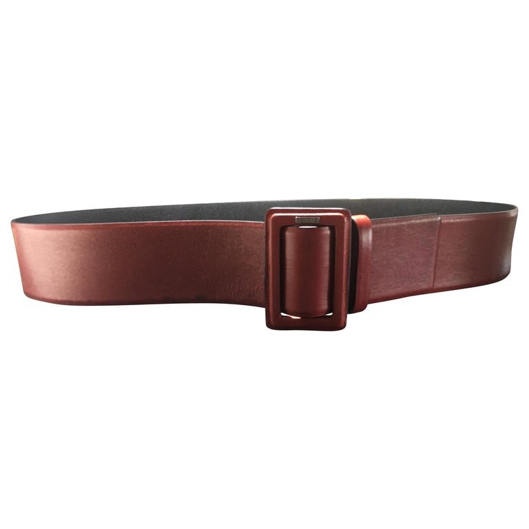 Chanel Stamped Waist Belt in Red Leather — UFO No More Chanel Stamped Waist Belt in Red Leather — UFO No More